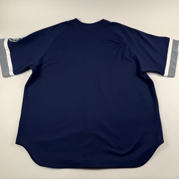 Vintage Seattle Mariners Nike MLB Genuine Baseball Blue Blank Jersey Size 2XL - Picture 6 of 8